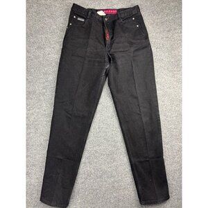 Vintage Posted Jeans Women's 13/14 x L36 Black Denim Relaxed Fit Mom Western